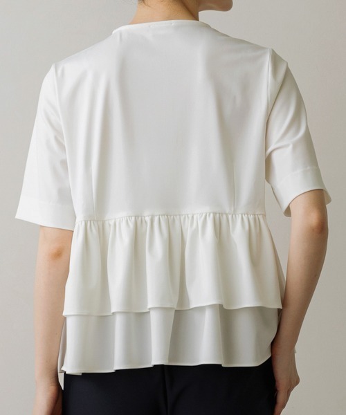 tシャツ 「SONO/ソーノ」「Summer Stretch」フロートギャザーフリルカーディガン レディース SONO/ソーノ】【Summer Stretch】ﾌﾛｰﾄｷﾞｬｻﾞｰﾌﾘﾙｶｰﾃﾞｨｶﾞﾝ（T