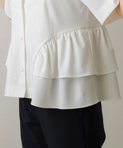 tシャツ 「SONO/ソーノ」「Summer Stretch」フロートギャザーフリルカーディガン レディース SONO/ソーノ】【Summer Stretch】ﾌﾛｰﾄｷﾞｬｻﾞｰﾌﾘﾙｶｰﾃﾞｨｶﾞﾝ（T