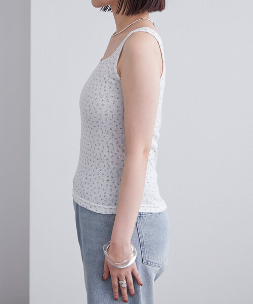 mystic（ミスティック）の「スクエアタンク（タンクトップ・レディース・アイボリー/ブラック/グレー/ホワイト・FREE）」の8枚目の写真