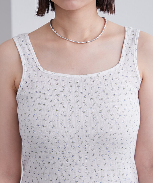 mystic（ミスティック）の「スクエアタンク（タンクトップ・レディース・アイボリー/ブラック/グレー/ホワイト・FREE）」の9枚目の写真