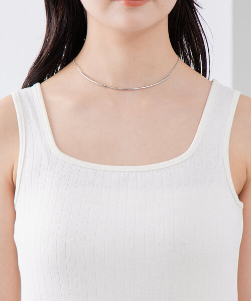 mystic（ミスティック）の「スクエアタンク（タンクトップ・レディース・アイボリー/ブラック/グレー/ホワイト・FREE）」の16枚目の写真