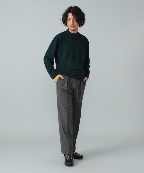 BRILLA per il gusto(ブリッラペルイルグースト)の「FILIPPO DE LAURENTIIS / 12ゲージ ウール ガーメントダイ モックネックニット(ニット/セーター・メンズ・ダークグリーン/ネイビー/ダークブラウン・50/48/46/44/52)」の22枚目の写真