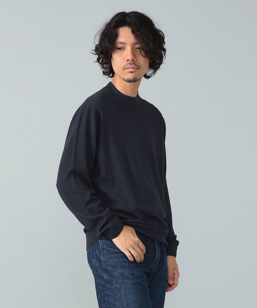 BRILLA per il gusto(ブリッラペルイルグースト)の「FILIPPO DE LAURENTIIS / 12ゲージ ウール ガーメントダイ モックネックニット(ニット/セーター・メンズ・ダークグリーン/ネイビー/ダークブラウン・50/48/46/44/52)」の19枚目の写真