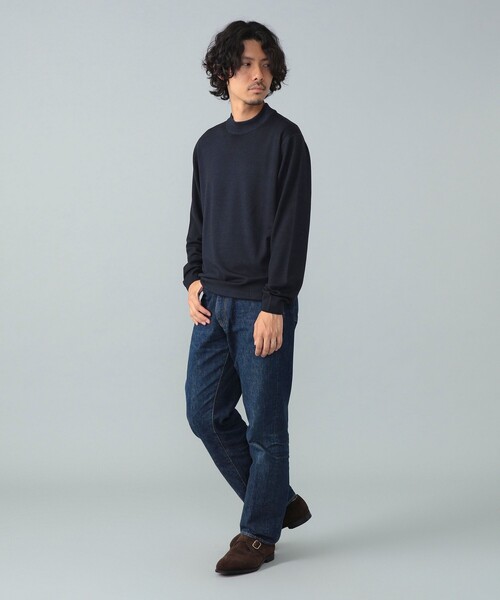 BRILLA per il gusto(ブリッラペルイルグースト)の「FILIPPO DE LAURENTIIS / 12ゲージ ウール ガーメントダイ モックネックニット(ニット/セーター・メンズ・ダークグリーン/ネイビー/ダークブラウン・50/48/46/44/52)」の20枚目の写真