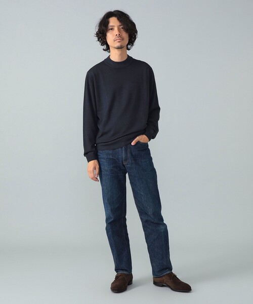 BRILLA per il gusto(ブリッラペルイルグースト)の「FILIPPO DE LAURENTIIS / 12ゲージ ウール ガーメントダイ モックネックニット(ニット/セーター・メンズ・ダークグリーン/ネイビー/ダークブラウン・50/48/46/44/52)」の21枚目の写真