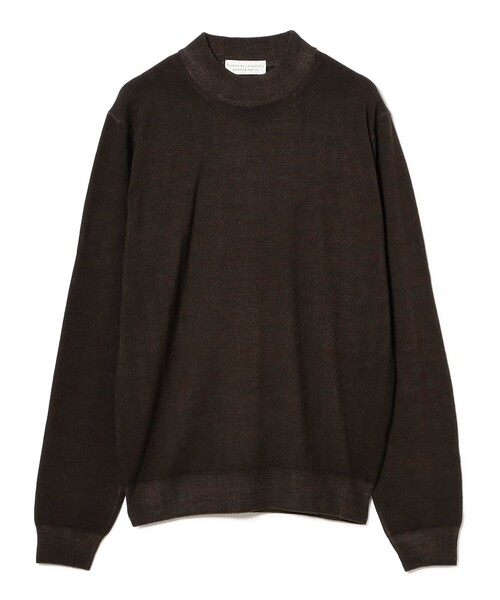 BRILLA per il gusto(ブリッラペルイルグースト)の「FILIPPO DE LAURENTIIS / 12ゲージ ウール ガーメントダイ モックネックニット(ニット/セーター・メンズ・ダークグリーン/ネイビー/ダークブラウン・50/48/46/44/52)」の10枚目の写真