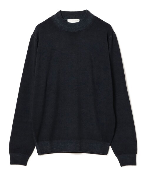 BRILLA per il gusto(ブリッラペルイルグースト)の「FILIPPO DE LAURENTIIS / 12ゲージ ウール ガーメントダイ モックネックニット(ニット/セーター・メンズ・ダークグリーン/ネイビー/ダークブラウン・50/48/46/44/52)」の4枚目の写真