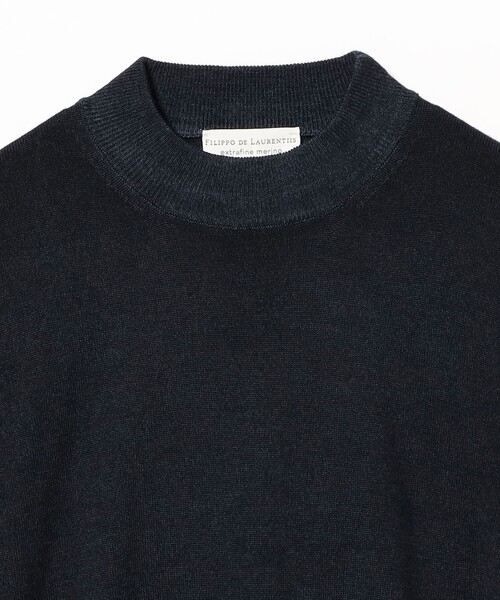 BRILLA per il gusto(ブリッラペルイルグースト)の「FILIPPO DE LAURENTIIS / 12ゲージ ウール ガーメントダイ モックネックニット(ニット/セーター・メンズ・ダークグリーン/ネイビー/ダークブラウン・50/48/46/44/52)」の5枚目の写真