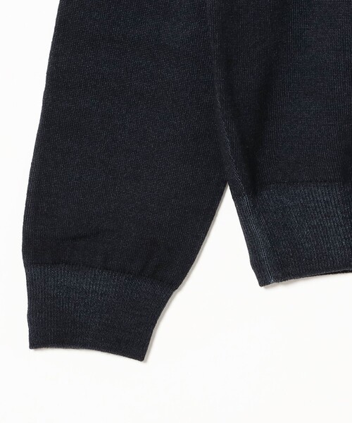 BRILLA per il gusto(ブリッラペルイルグースト)の「FILIPPO DE LAURENTIIS / 12ゲージ ウール ガーメントダイ モックネックニット(ニット/セーター・メンズ・ダークグリーン/ネイビー/ダークブラウン・50/48/46/44/52)」の6枚目の写真