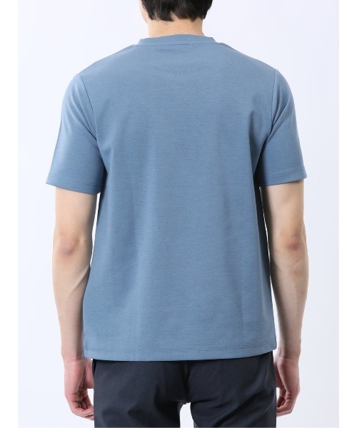 TAKA-Q(タカキュー)の「【吸水速乾 ストレッチ】タカキュー 異素材切替 クルーネック 半袖 Tシャツ(Tシャツ/カットソー・メンズ・ホワイト/ブルー・MEDIUM/LARGE/X-LARGE)」の18枚目の写真