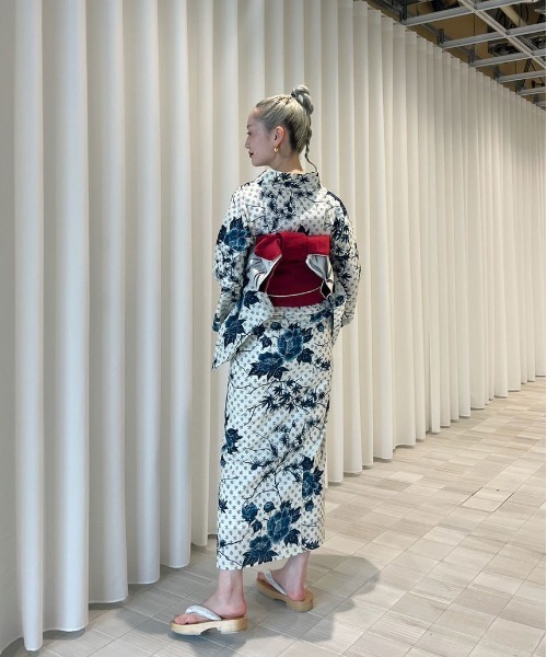 定価以下！　KEITAMARUYAMA Ameri IVORY YUKATA KEITAMARUYAMA × Ameri IVORY FLOWER YUKATA（浴衣）｜Ameri