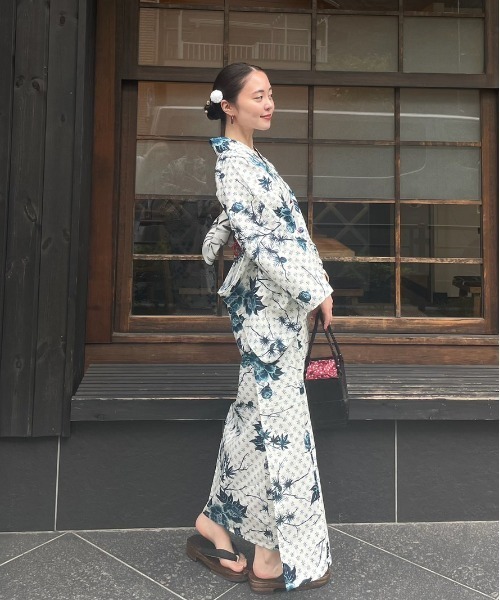 セール】KEITAMARUYAMA × Ameri IVORY FLOWER YUKATA（浴衣