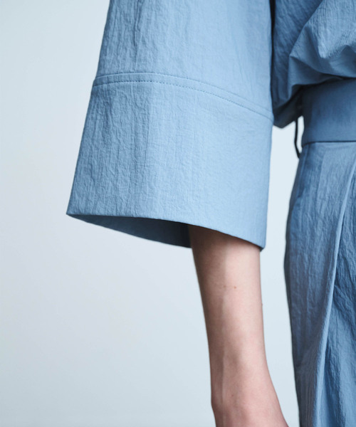 N.O.R.C(ノーク)の「ナイロンタスランスキッパーシャツ【AIRY MOTION】(シャツ/ブラウス・レディース・ネイビー/ブルー・フリー)」の11枚目の写真