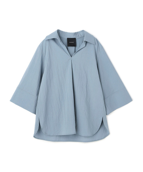 N.O.R.C(ノーク)の「ナイロンタスランスキッパーシャツ【AIRY MOTION】(シャツ/ブラウス・レディース・ネイビー/ブルー・フリー)」の17枚目の写真