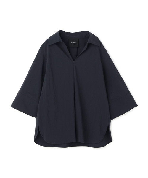 N.O.R.C(ノーク)の「ナイロンタスランスキッパーシャツ【AIRY MOTION】(シャツ/ブラウス・レディース・ネイビー/ブルー・フリー)」の16枚目の写真