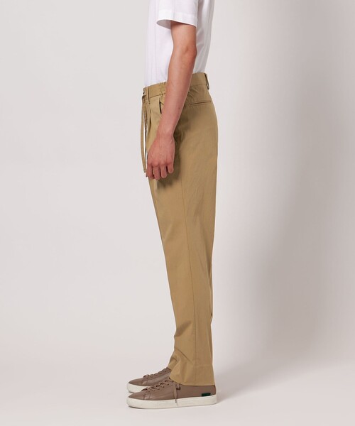 UNITED ARROWS(ユナイテッドアローズ)の「タイプライター スリムテーパード サイドシャーリング 1プリーツ パンツ -ストレッチ-(その他パンツ・メンズ・オリーブ/ベージュ/ネイビー・44/46/48/50/52)」の4枚目の写真