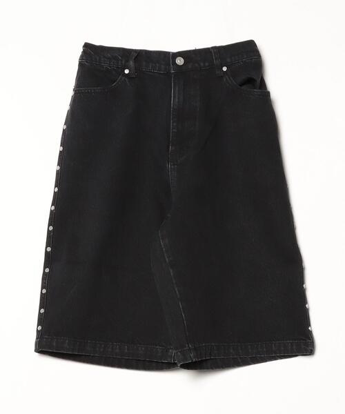 AFB/エーエフビー/STUDDED WIDE SHORTS（デニムパンツ）｜AFB