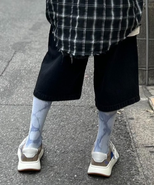 AFB/エーエフビー/STUDDED WIDE SHORTS（デニムパンツ）｜AFB