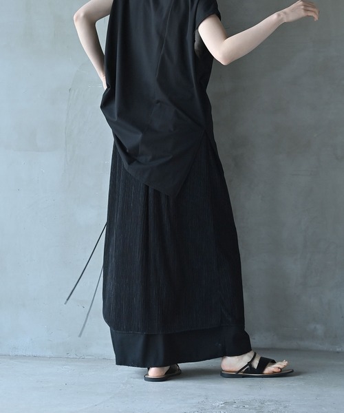 funda mine（ファンダマイン）の「【日本製】リバーシブルラメ糸ロングスカート（スカート・レディース・その他/ブラック・FREE）」の17枚目の写真