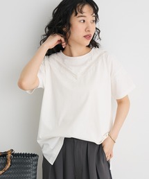 CRAFT STANDARD BOUTIQUE | 接触冷感/UVカット レースシアーTシャツ(Tシャツ/カットソー)