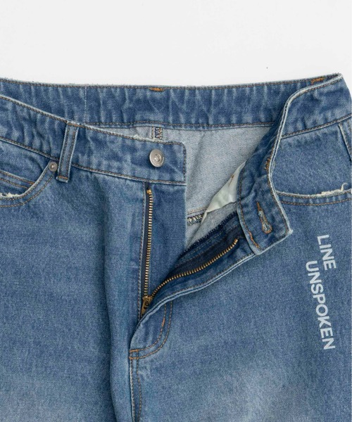 Low Waist Photo Print Denim Pants/ローウエストフォトプリント