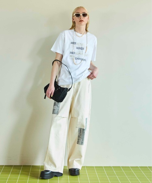 メゾンスペシャル　ローウエストフォトプリントデニムパンツ MAISON SPECIAL(メゾンスペシャル)｜Low Waist Photo Print