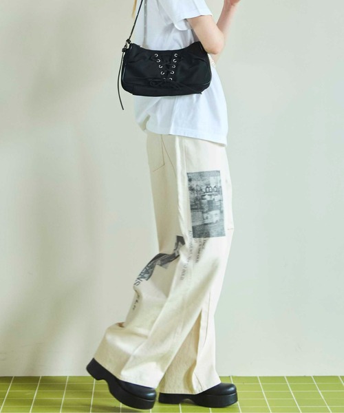 Low Waist Photo Print Denim Pants/ローウエストフォトプリントデニム