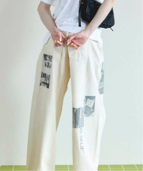 MAISON SPECIAL（メゾンスペシャル）の「Low Waist Photo Print Denim