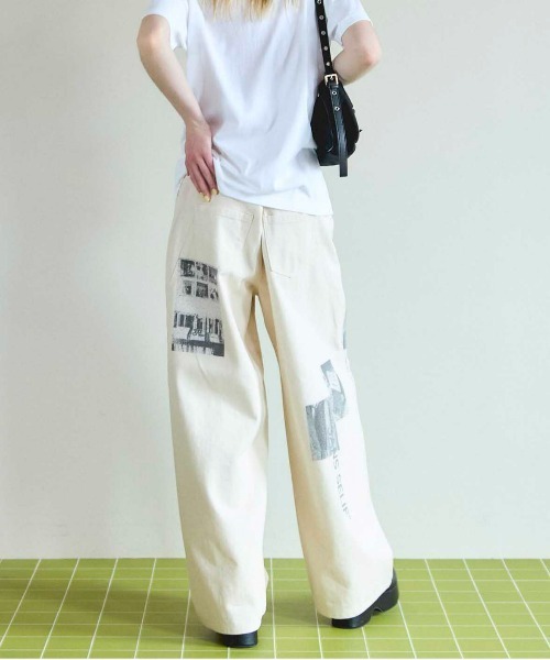 MAISON SPECIAL（メゾンスペシャル）の「Low Waist Photo Print Denim