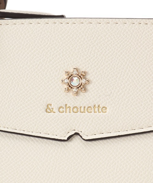 & chouette(アンドシュエット)の「≪推し事バッグ≫クリアポケット付きビジューぬいぐるみバッグ(ハンドバッグ・レディース・ブラック/ピンク/オフホワイト/ダルブルー系/ラベンダー・FREE)」の15枚目の写真