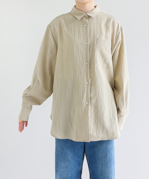 新品】【2024SS】IENA リネン オーバーシャツ 麻 レディース