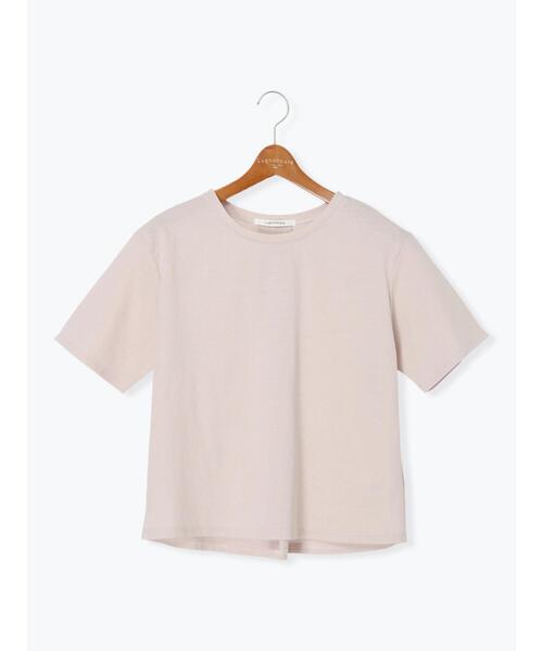 Lugnoncure（ルノンキュール）の「プレーティングバックシャンTシャツ（Tシャツ/カットソー・レディース・チャコールグレー/グリーン/オフホワイト/ブラック/ベージュ・F）」の16枚目の写真