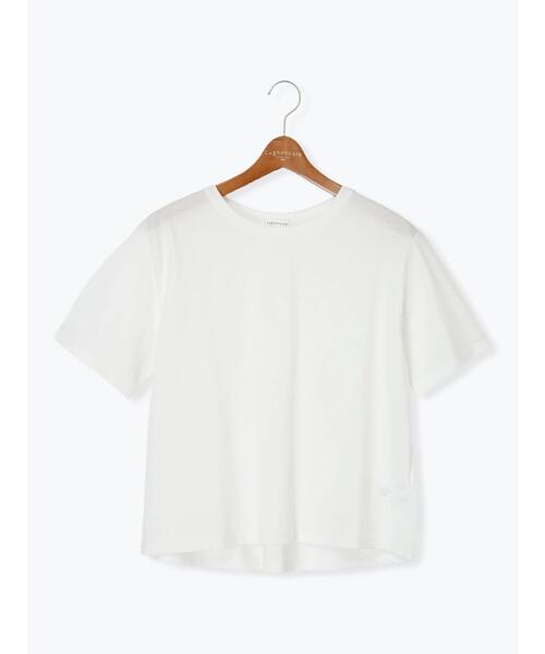 Lugnoncure（ルノンキュール）の「プレーティングバックシャンTシャツ（Tシャツ/カットソー・レディース・チャコールグレー/グリーン/オフホワイト/ブラック/ベージュ・F）」の15枚目の写真