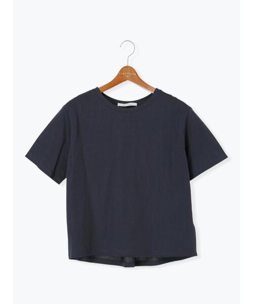 Lugnoncure（ルノンキュール）の「プレーティングバックシャンTシャツ（Tシャツ/カットソー・レディース・チャコールグレー/グリーン/オフホワイト/ブラック/ベージュ・F）」の12枚目の写真