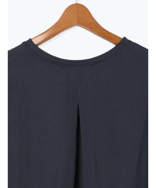 Lugnoncure（ルノンキュール）の「プレーティングバックシャンTシャツ（Tシャツ/カットソー・レディース・チャコールグレー/グリーン/オフホワイト/ブラック/ベージュ・F）」の7枚目の写真