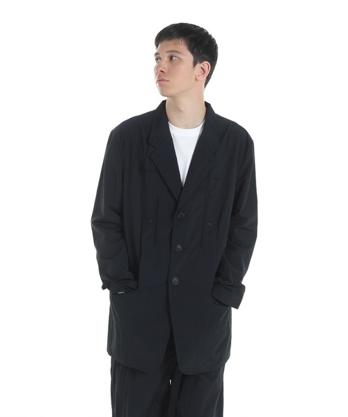 Y-3(ワイスリー)の「Y-3 NYLON BLAZER(テーラードジャケット・メンズ・ブラック・X-SMALL/MEDIUM/LARGE/SMALL/X-LARGE)」の1枚目の写真