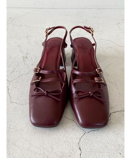 RESEXXY（リゼクシー）の「スクエアトゥメリージェーン（パンプス・レディース・レッド/ブラウン・SMALL/MEDIUM/LARGE）」の15枚目の写真