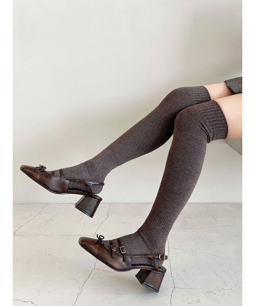 RESEXXY（リゼクシー）の「スクエアトゥメリージェーン（パンプス・レディース・レッド/ブラウン・SMALL/MEDIUM/LARGE）」の21枚目の写真