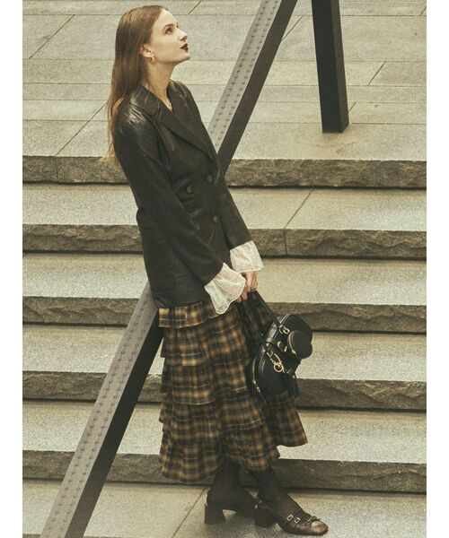 RESEXXY（リゼクシー）の「スクエアトゥメリージェーン（パンプス・レディース・レッド/ブラウン・SMALL/MEDIUM/LARGE）」の4枚目の写真