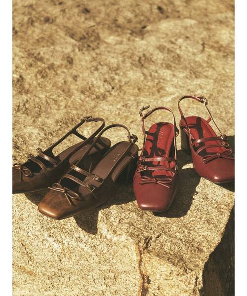 RESEXXY（リゼクシー）の「スクエアトゥメリージェーン（パンプス・レディース・レッド/ブラウン・SMALL/MEDIUM/LARGE）」の7枚目の写真