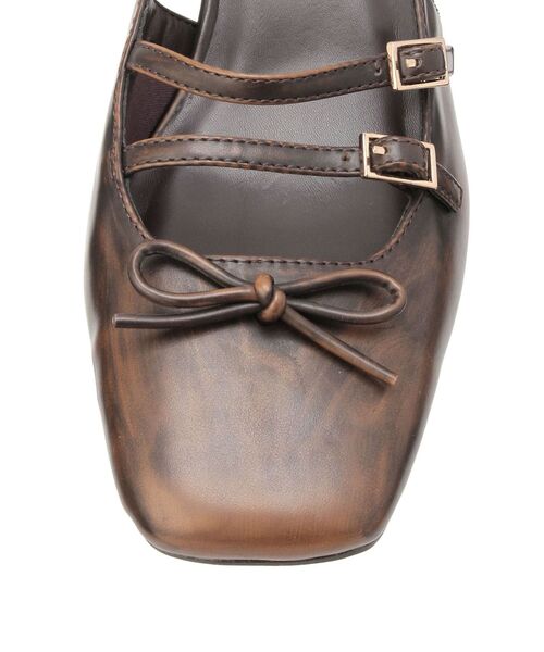 RESEXXY（リゼクシー）の「スクエアトゥメリージェーン（パンプス・レディース・レッド/ブラウン・SMALL/MEDIUM/LARGE）」の12枚目の写真