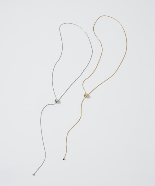 collex（コレックス）の「【dignif】【金属アレルギー対応】スライドY字ネックレス（ネックレス・レディース・シルバー/ゴールド・フリー）」の3枚目の写真