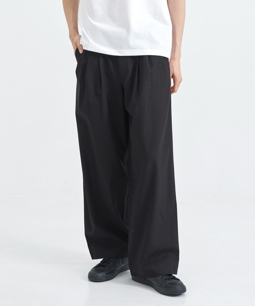 パンツ markaware pleated wode trousers セール】【MARKAWARE / マーカウェア】D.PLEATED CLASSIC WIDE
