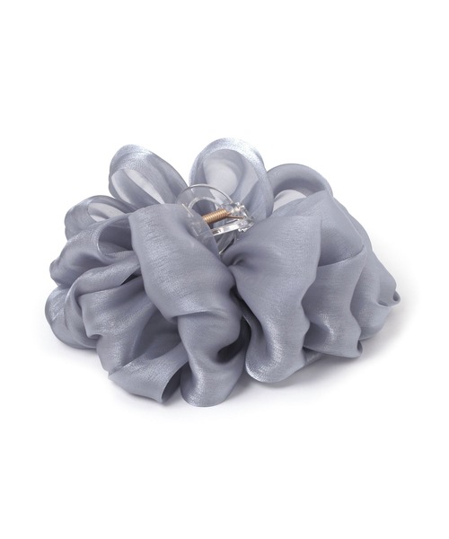 niko and...（ニコアンド）の「サテン風BIGバンスクリップ[tiny tiny(ティニーティニー)]（バレッタ/ヘアクリップ・レディース・ブラック/ライトブルー・0）」の4枚目の写真