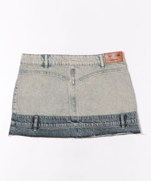 Desigual（デシグアル）の「ダブルウエストミニスカート（デニムスカート・レディース・ブルー・L/S/M/XL/XS）」の7枚目の写真
