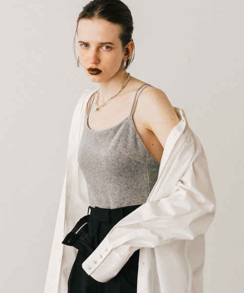 CREDONA(クレドナ)の「THE SHIRT/シャツ(シャツ/ブラウス・レディース・オレンジ/ホワイト/ブルー・FREE)」の2枚目の写真