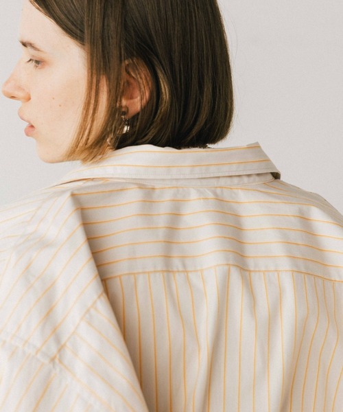 CREDONA(クレドナ)の「THE SHIRT/シャツ(シャツ/ブラウス・レディース・オレンジ/ホワイト/ブルー・FREE)」の11枚目の写真