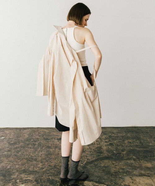 CREDONA(クレドナ)の「THE SHIRT/シャツ(シャツ/ブラウス・レディース・オレンジ/ホワイト/ブルー・FREE)」の15枚目の写真