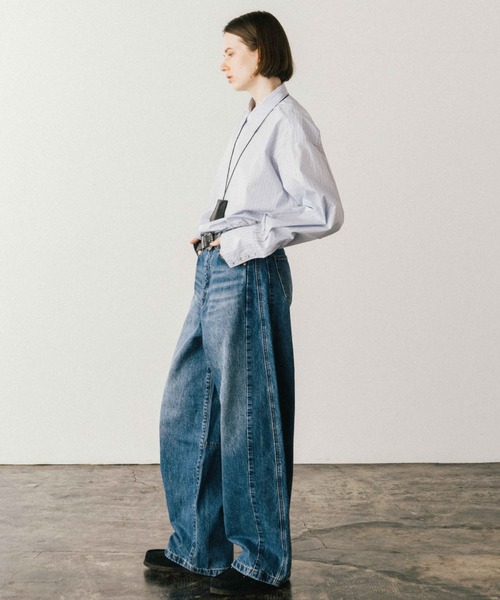 CREDONA(クレドナ)の「THE SHIRT/シャツ(シャツ/ブラウス・レディース・オレンジ/ホワイト/ブルー・FREE)」の20枚目の写真