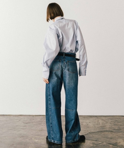 CREDONA(クレドナ)の「THE SHIRT/シャツ(シャツ/ブラウス・レディース・オレンジ/ホワイト/ブルー・FREE)」の21枚目の写真